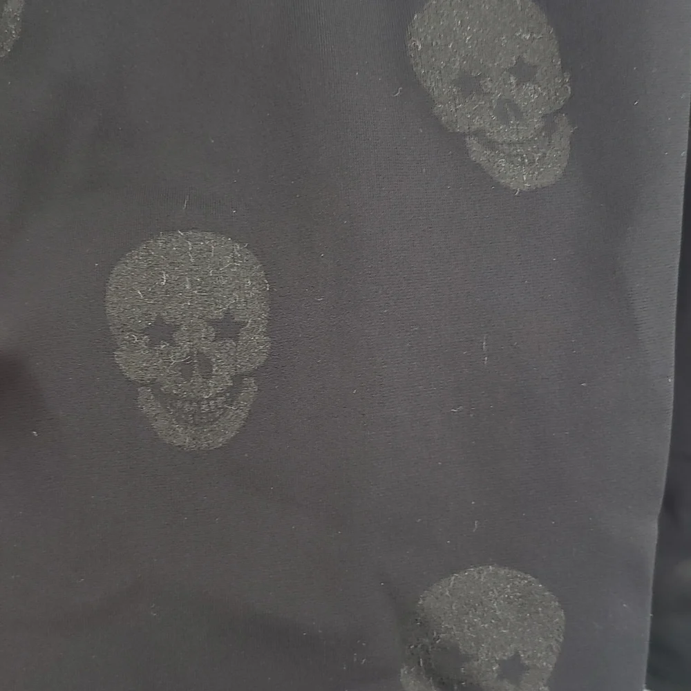TEREZ‎ Skull Foil Tall Band Leggings | Black | Size- S